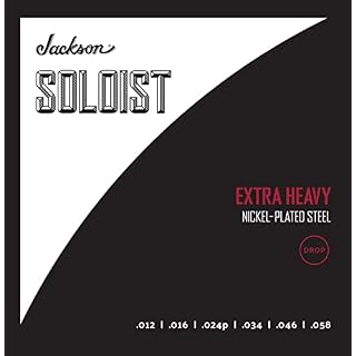 Jackson Soloist Strings Drop Extra Heavy .012-.058 jeu de cordes pour guitare électrique - Les Beatles, Paul McCartney, John Lennon, RIngo Starr, George Harrison