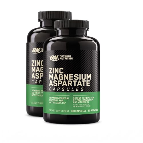 Image of Optimum Nutrition Muscle Recovery and Endurance Supplement for Men and Women,Zinc-and Magnesium Supplement,180 Count (Pack of 2)