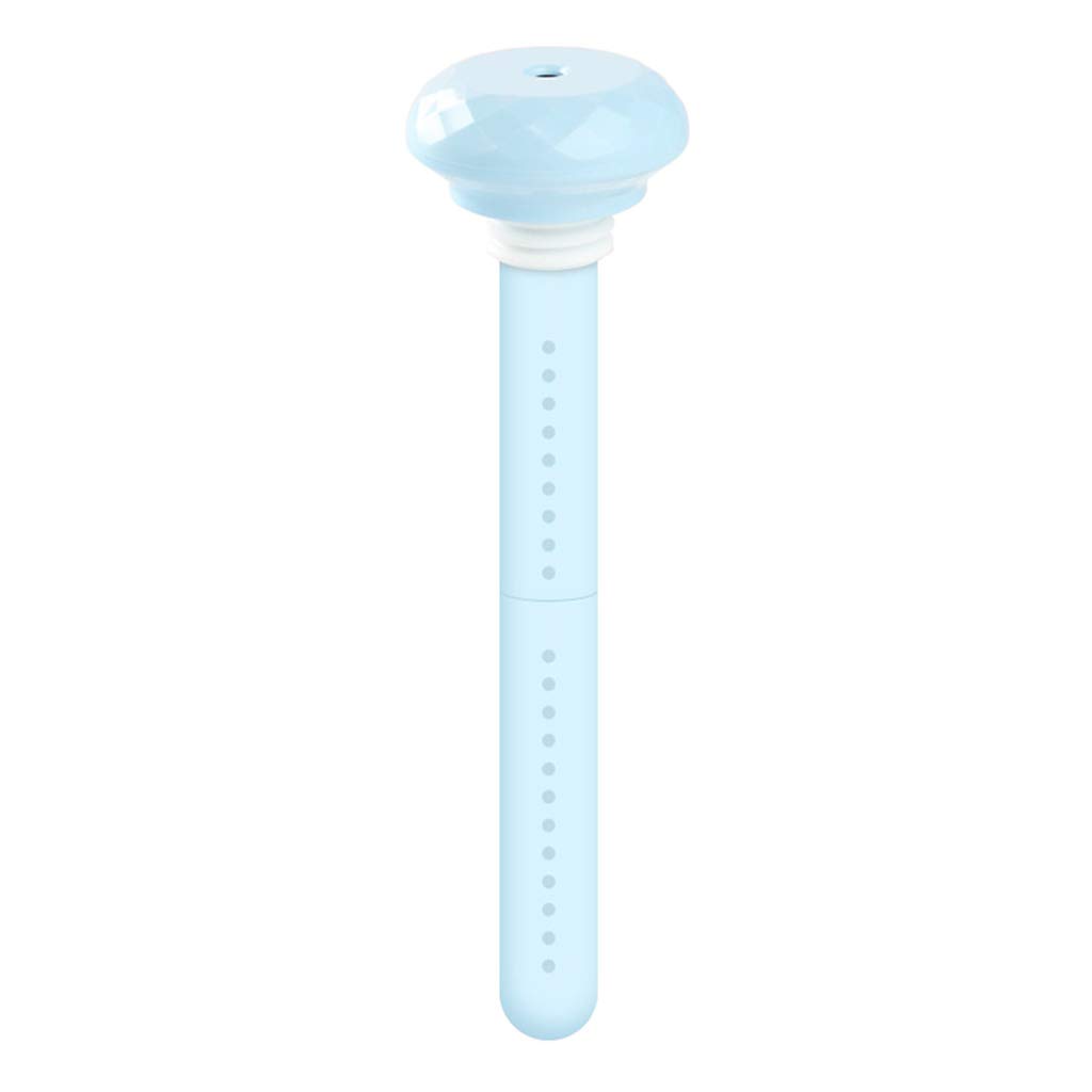 JAZZY PEARLS USB Mini Portable Water Bottle Cap Air Humidifier for Home Office Car Blue