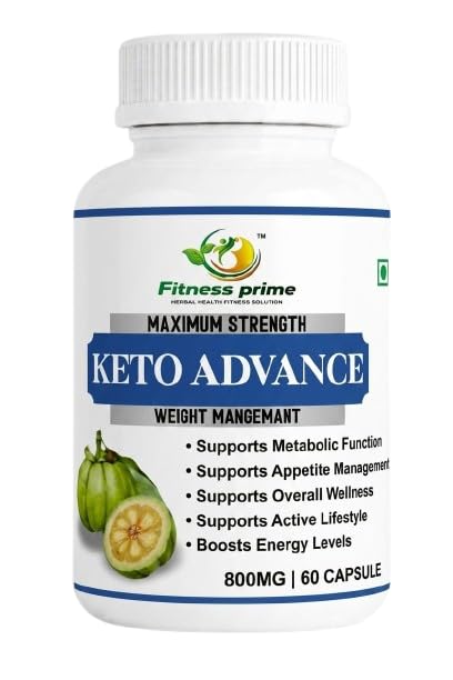 Image of Keto Advance 800mg Capsules for Weight Management | 60 Capsules | Metabolic Function Support | Appetite Management | Energy Support | Herbal Wellness Supplement