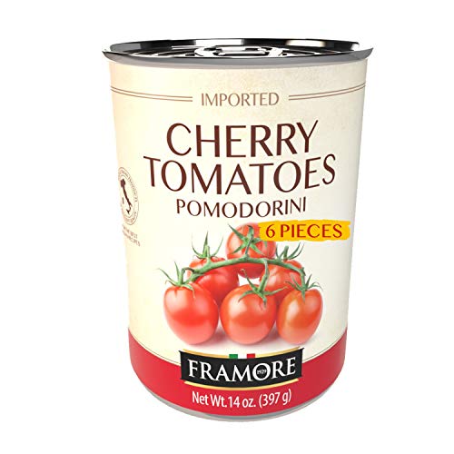 Framore 14 Oz Canned Whole Cherry Tomatoes in Puree Peeled TT10008X6