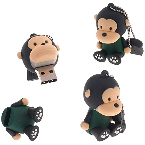 Tobo Novelty Monkey Shape 16GB USB 2.0 Flash Drive Cute Animal Pen Drive Thumb Drive Memory Sticks with Keychain Jump Drive (B07D2BMB6Y) Amazon Price History, Amazon Price Tracker