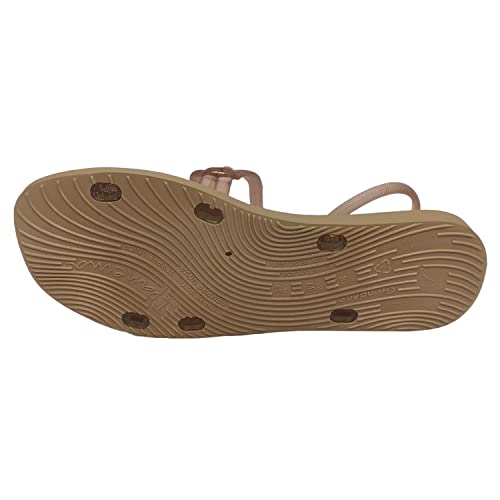 Ipanema Sempre Nova Solar Mais Sandália Rasteira Feminino, Bege (Glitter), 36
