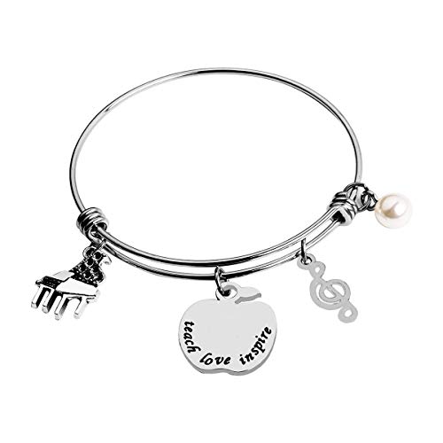 RUNXINTD Piano Teacher Gift Piano Teacher Bracelet Piano Recital gift, Gifts for Music Teachers, Gifts for Pianists (Piano Teacher Bracelet)â€¦