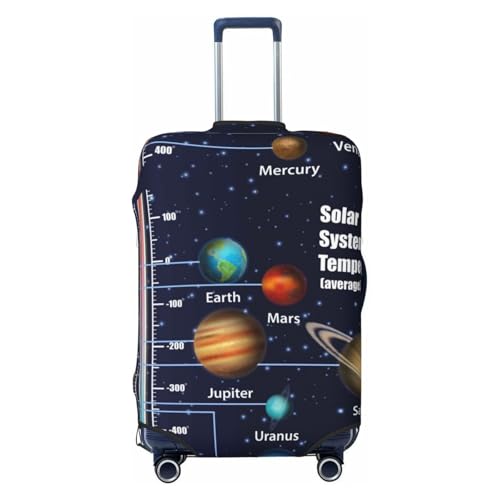 Solar System For Travel Luggage Cover Suitcase Protector Fits 18-32 Inch Travel Luggage Protector Elastic Luggage Anti-Scratch Suitcase Cover