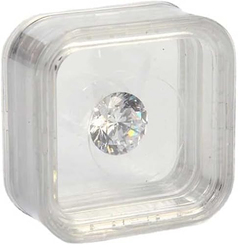 40mm Black Plastic Jewelry Box, Modern 3D Floating Display Case & Travel Case for Women