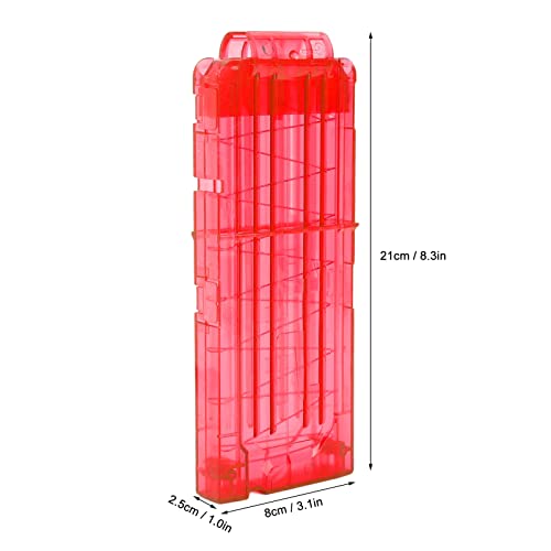 2 Peças de Clipe de Revista de Plástico 12 Clipes de Recarga Rápida para Dardos para Brinquedos de T