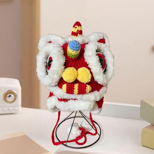 Lion Dance Headgear for Cold Weather with Ear Coverage4