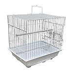 WUNDAPETS Portable Bird Cage Carrier for Small Birds - Budgie, Canary, Finch Travel Crate