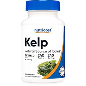Nutricost Kelp Tablets, 325mcg of Iodine, 240 Tablets – Non-GMO, Gluten Free