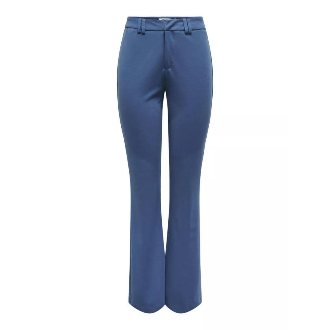 ONLY Onlblake MW Pantaloni Donna In Finta Pelle – Modello Flared, Nero, By ONLY - 3