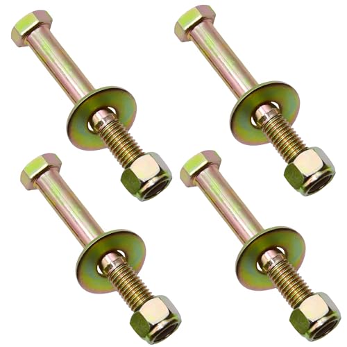 Image of 5 /8 inch x 4-1 /2 inch Hex Head Bolt by Color Galvanization with Nylon Lock nut and Large Size Washer Assortment Kit,Alloy Steel,Grade 5.(4pcs Pack). by Metalsuberg