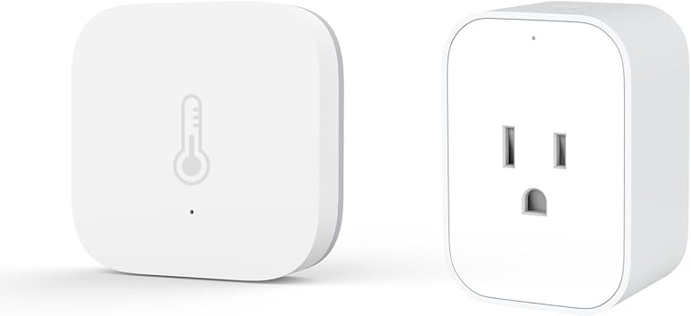 Aqara Zigbee Temperature and Humidity Sensor Witch Smart Plug,Wireless Thermometer Hygrometer for Home Automation, Remote Monitoring, Requires Aqara Hub not 3rd-Party, Compatible with Apple HomeKit