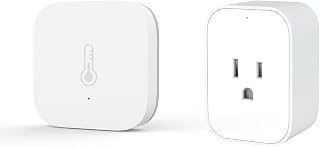 Aqara Zigbee Temperature and Humidity Sensor Witch Smart Plug,Wireless Thermometer Hygrometer for Home Automation, Remote Monitoring, Requires Aqara Hub (not 3rd-Party), Compatible with Apple HomeKit