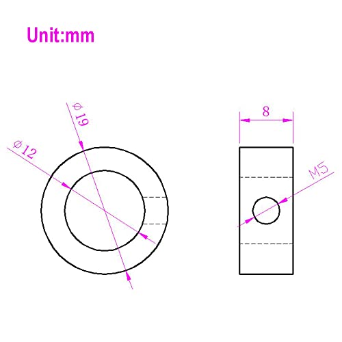 Befenybay 10 Stück Sicherungsring 12 mm Wellensicherungsring T12 Gewindesicherungsring für CNC-Teile (12 mm-Silber)