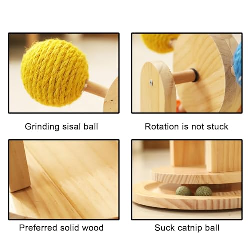 Griffoir pour chat de petite taille en bois durable - 6