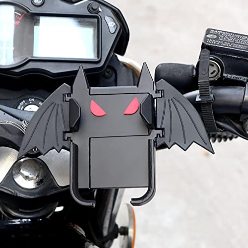 Titular do telefone morcego,Suporte de telefone de motocicleta rotativa em forma de morcego legal |