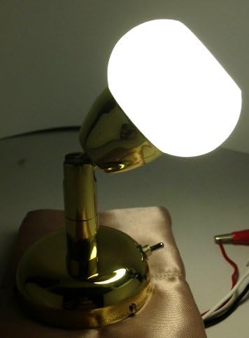 LED Swivel Brass Reading Wall Light Marine Boat