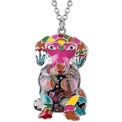 DUOWEI Collar con colgante de perro labrador de 6 colores Cover