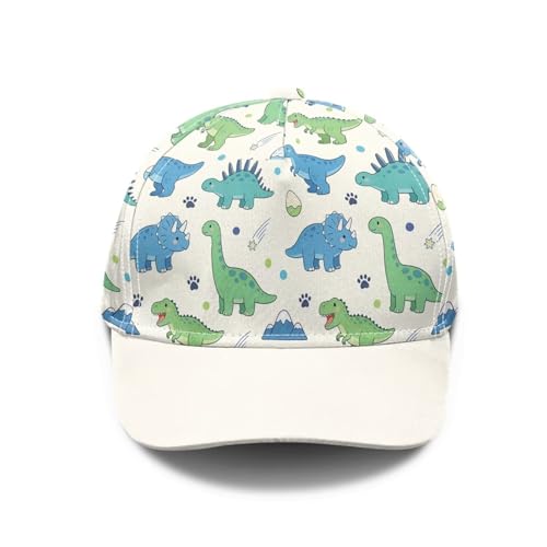 Cndexd Kids Fashion Dinosaur Baseball Cap Lightweight Adjustable Sun Hat Print Outdoor Camping Hiking Hat for Youth