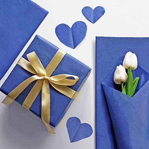 100 Sheets 20"X14" Gift Wrapping Tissue Paper Bulk For Gift Bags,Weddings Birthday Showers Arts Craft Party Favor Decoration (Blue) #TOP4