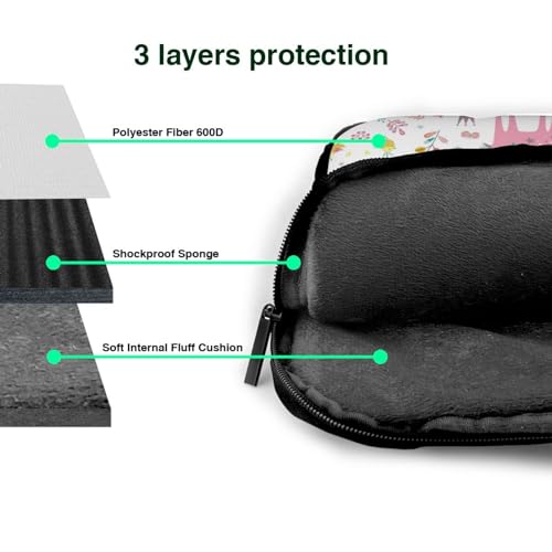 Bolso de hombro para portátil rosa y duradero Unicorns de 15.6" 5