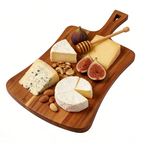 Tabla de cortar de madera de 46 cm de largo para picar alimentos cómodamente 6
