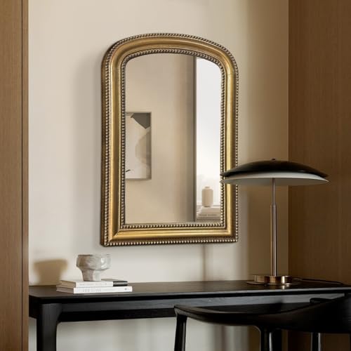 Mnanatee Gold Vintage Mirror Antique Arched Mirror for Entryway Living
