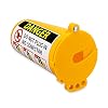 Zing Green Products 7100 RecycLockout Large Electrical Plug Lockout Device, USA-Made Recycled Plastic Lock Box, Yellow
