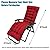 Sun Lounger Chair Cushions,67-inch Lounge Chaise Cushion Sun Lounger Mattress with Non-Slip Back Elastic Sleeve for Garden Outdoor/Indoor/Sofa/Tatami/Car Seat/Bench (Red)