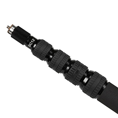 Ikan BC12 5-Section Telescoping Carbon Fiber Microphone Boom Pole 11' (E-Image) BC12, Black by Ikan - Used condition - US$161.66