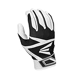 Easton Z3 Hyperskin Youth Batting Gloves, White/Black, Tee-A