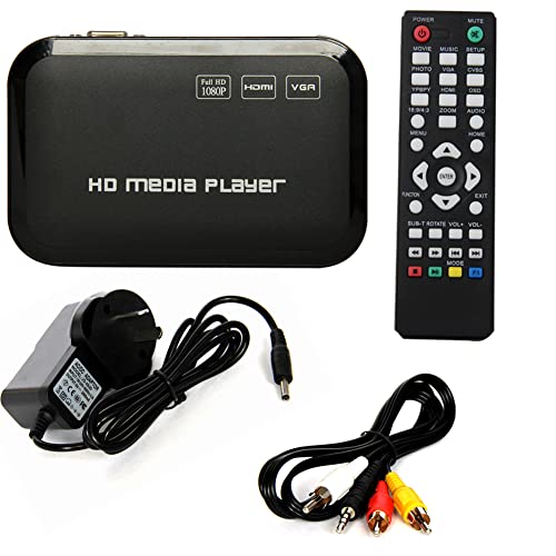 image for Portable Media Player, Buyee Full 1080P HD Multi Media Player 3 output