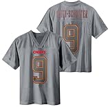Juju Smith-Schuster Kansas City Chiefs #9 Gray Kids Youth 8-20 Alternate Player Jersey (8)