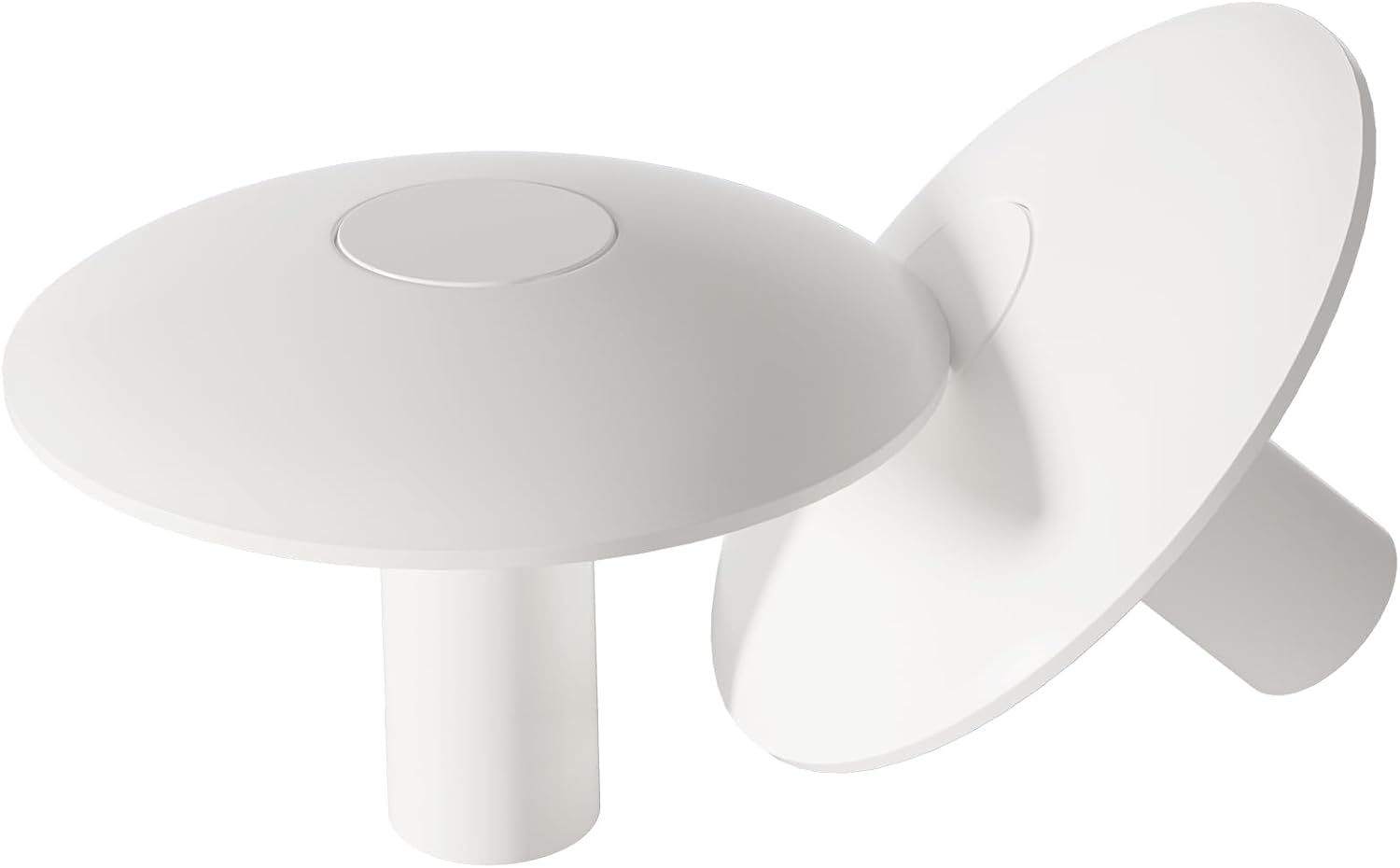 Pool Anchor Socket Cover Shields for Ladder and Handrails,Pool Ladder Hole Covers and Railing Bases Accessories -White Set of 2