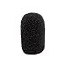 Juvale Headset Microphone Foam Windscreens - Noise Reduction Microphone Windscreens - Wind Muff for Mic Shield & Lapel Mic Covers - Pack of 24, 0.8 in, Black