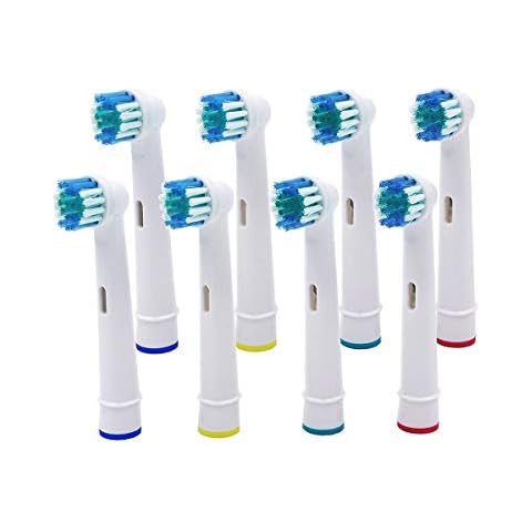 Kasstino 8 Pcs Electric Toothbrush Replacement Heads Compatible with Oral-B Fully Compatible with The Following Models: Vitality Precision Clean, Sensitive Vitality Floss Action/Vitality Cover