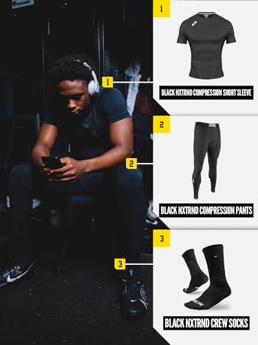Nxtrnd Men's Compression T-Shirt, Short Sleeve Compression Shirt4