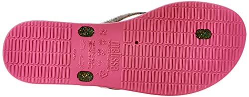 Chinelo Sun Venice, Melissa, Feminino, Rosa/Vidro Glitter, 33/34