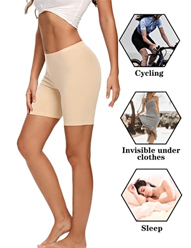 Image of Molasus Womens Cotton Boxer Shorts Underwear Anti Chafing Bike Shorts(Regular & Plus Size)