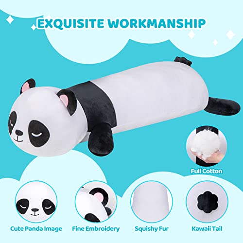 Mewaii Panda Plush Body Pillow - 25” Panda Stuffed Animal Squishy Pillow, Cute Plushies Cuddle Pillow For Kids, Long Panda Pillow Plush Toys, Birthday Gifts For Women, Girls And Males #TOP2