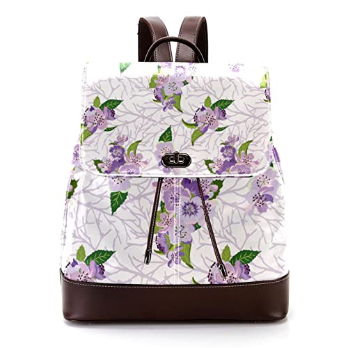 Sac à dos en cuir PU aux finitions soignées et design multicolore élégant pour adulte
