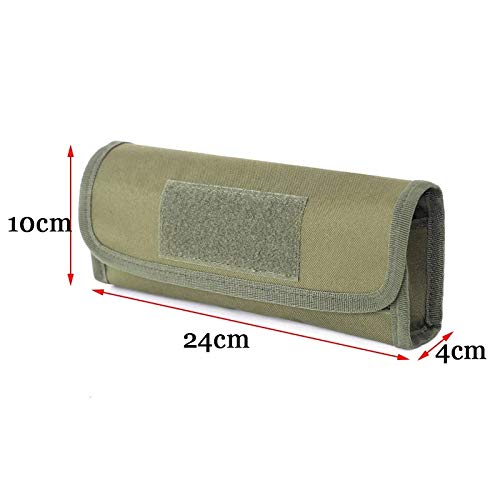 Acexier Hunting Military 18 Round Tactical Molle Cartridge Shell Holder Ammo Bag Pouch Military Waist Bag 12/20 Gauge Gun Bullet Pouch（Include One Tactical Velcro Patch） #TOP2
