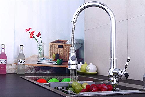 Robinet de cuisine extractible avec douchette rotative pour évier - 3