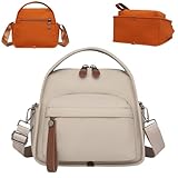 Imperméable et résistant à l'humidité, un indispensable de voyage - Le sac bandoulière pour femme Pomme Lyona est fabriqué en nylon imperméable de qualité supérieure pour protéger vos affaires des éclaboussures et de la pluie. Il est idéal pour les trajets quotidiens, les voyages et les activités de plein air.