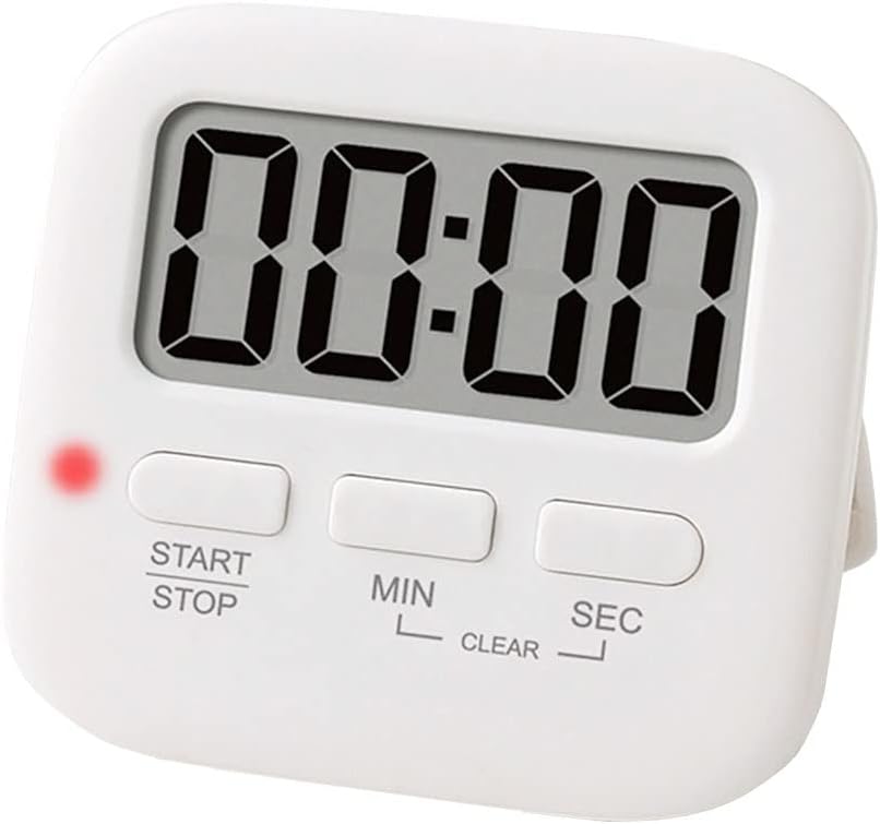 Kitchen Timer, INRIGOROUS Digital Kitchen Timer, Strong Magnet, Count-Up & Count Down, Stopwatch Timer With Mute Mode, Loud Alarm, Big Digit, Back Stand, Hanging Hole for Cooking, Kids, Teacher