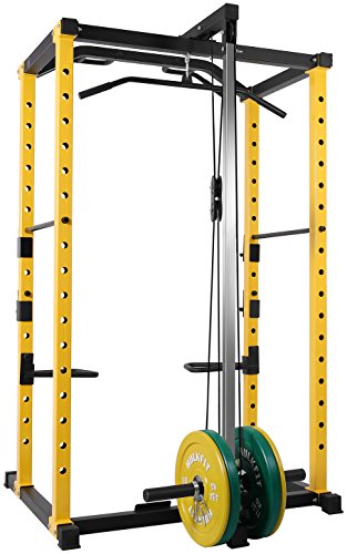 image for HulkFit 1000-Pound Capacity Multi-Function Adjustable Power Cage with 