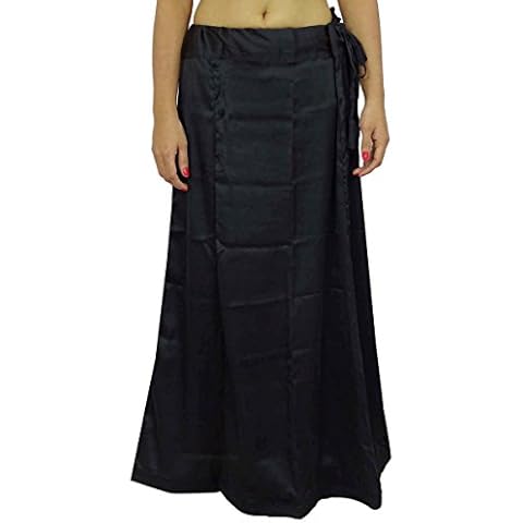 Satin Silk Saree Petticoat Underskirt for Sari Cover