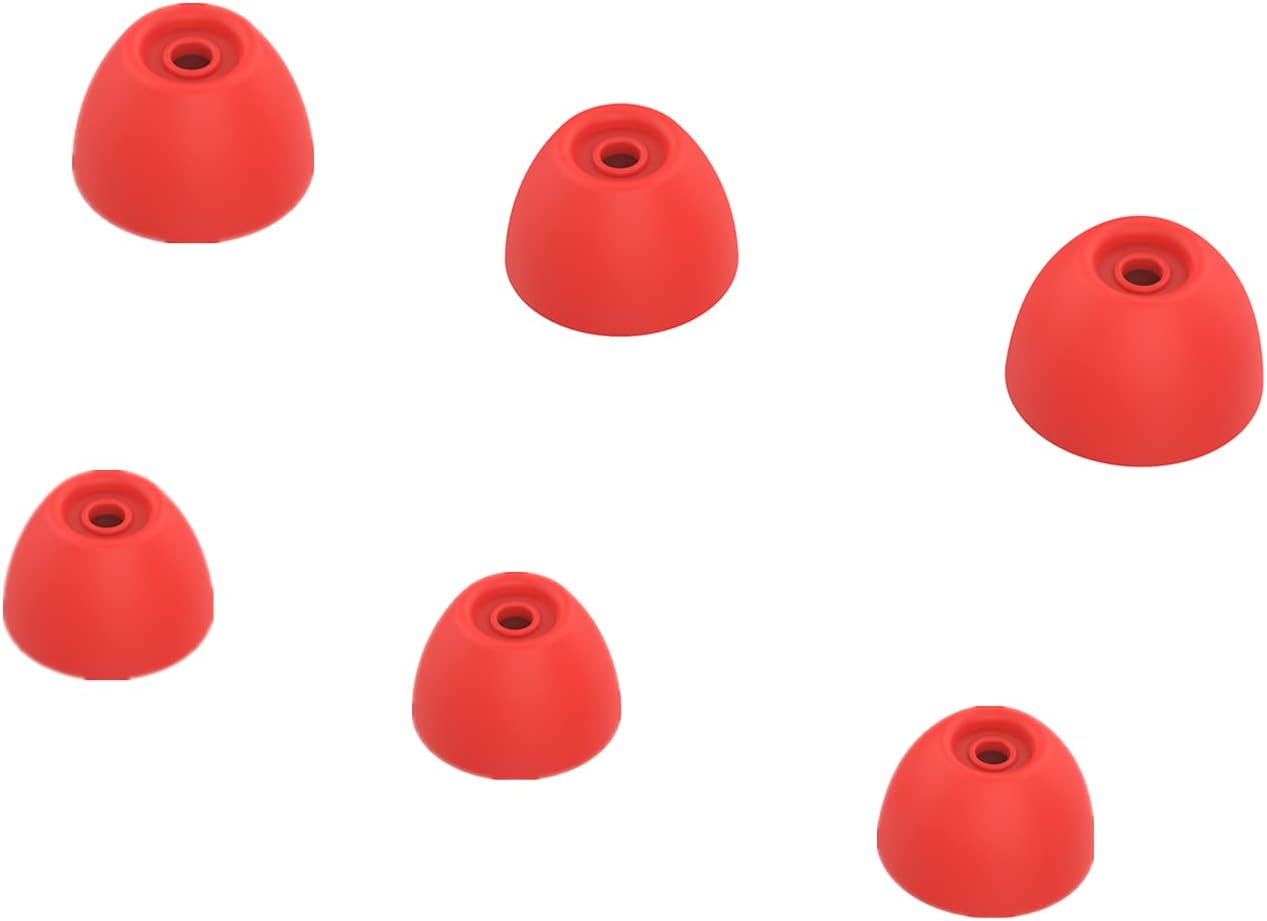 (3 Pairs) Ear Caps Compatible with Samsung Galaxy Buds 2 Earphone Tips Soft Silicone Earphones Earbuds Earplugs Eartips Cover Case Ear Cushions Covers Eargels for Galaxy Buds 2 (Red) (3 Pairs) Ear Caps Compatible with Samsung Galaxy Buds 2 Earphone Tips Soft Silicone Earphones Earbuds Earplugs Eartips Cover Case Ear Cushions Covers Eargels for Galaxy Buds 2 (Red)