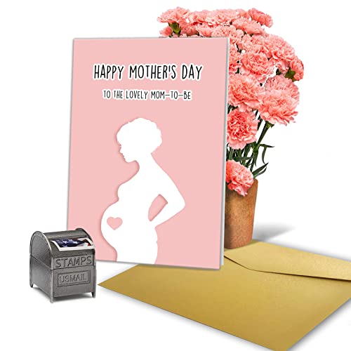 Ojsensai Funny Mother To Be Mothers Day Gifts, Cute Mother To Be Card, First Mothers Day Card For Friend, New Mom Card For Wife #TOP5